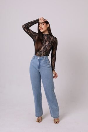 Calça corte reto - feminina