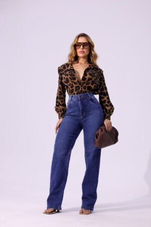 Calça reta